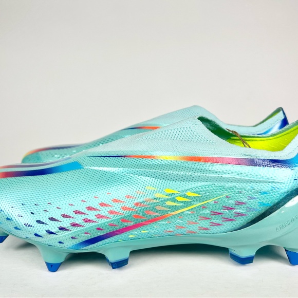 Adidas Speedportal+ SG Elite Clear Aqua Soccer Cleats Size 7.5 - Picture 4 of 9